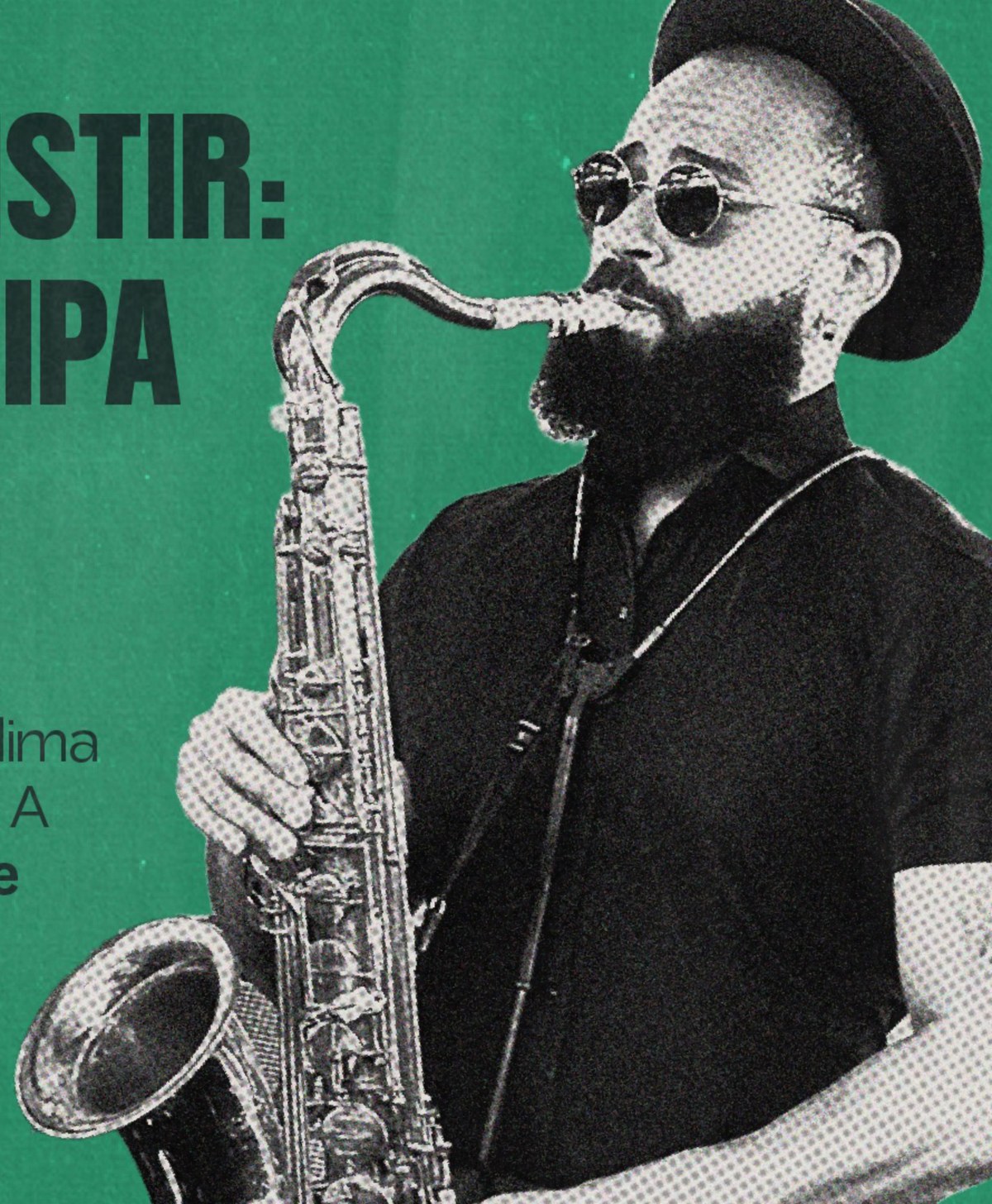 Saxofonista da MotherFunky em apresentação